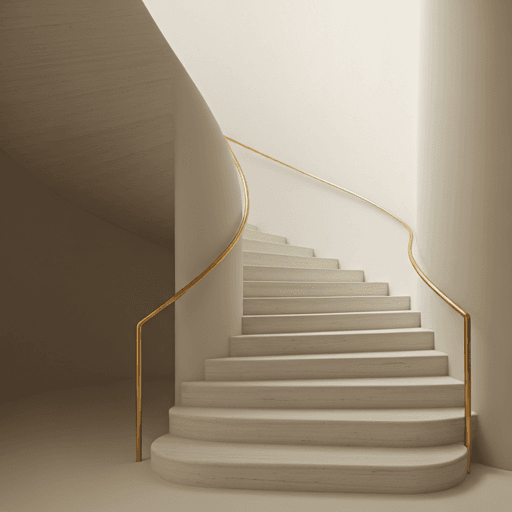 Escalera escultural del espacio